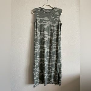 Long Camo Tank Dress